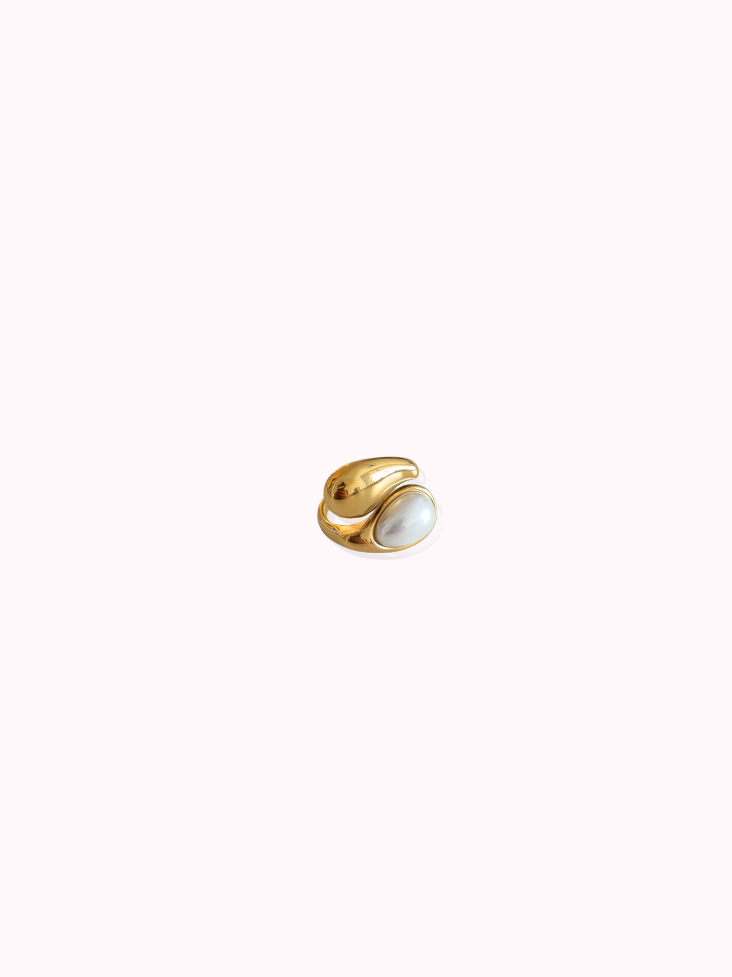Golden Pearl Ring
