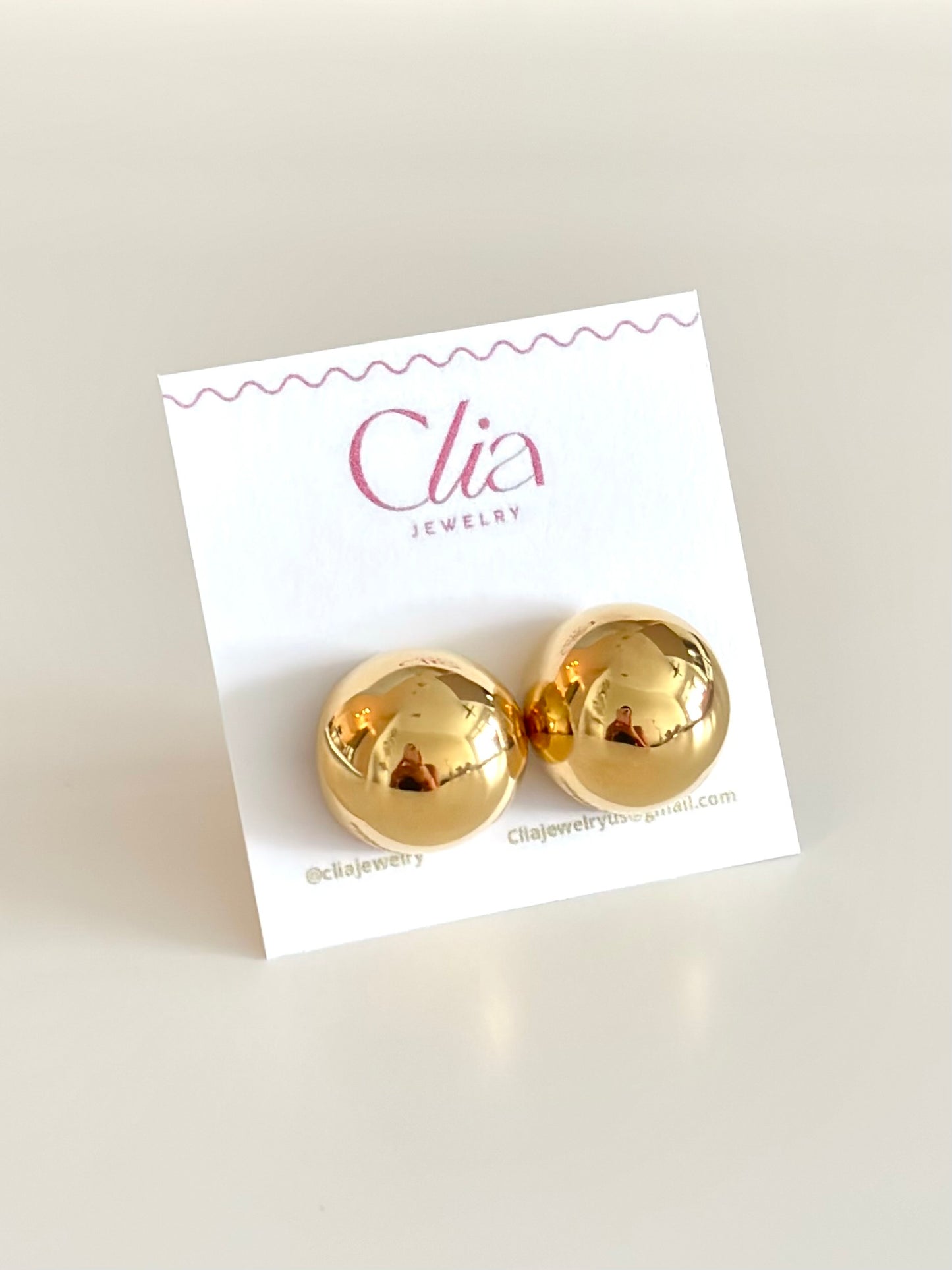 Gold Circle Earrings