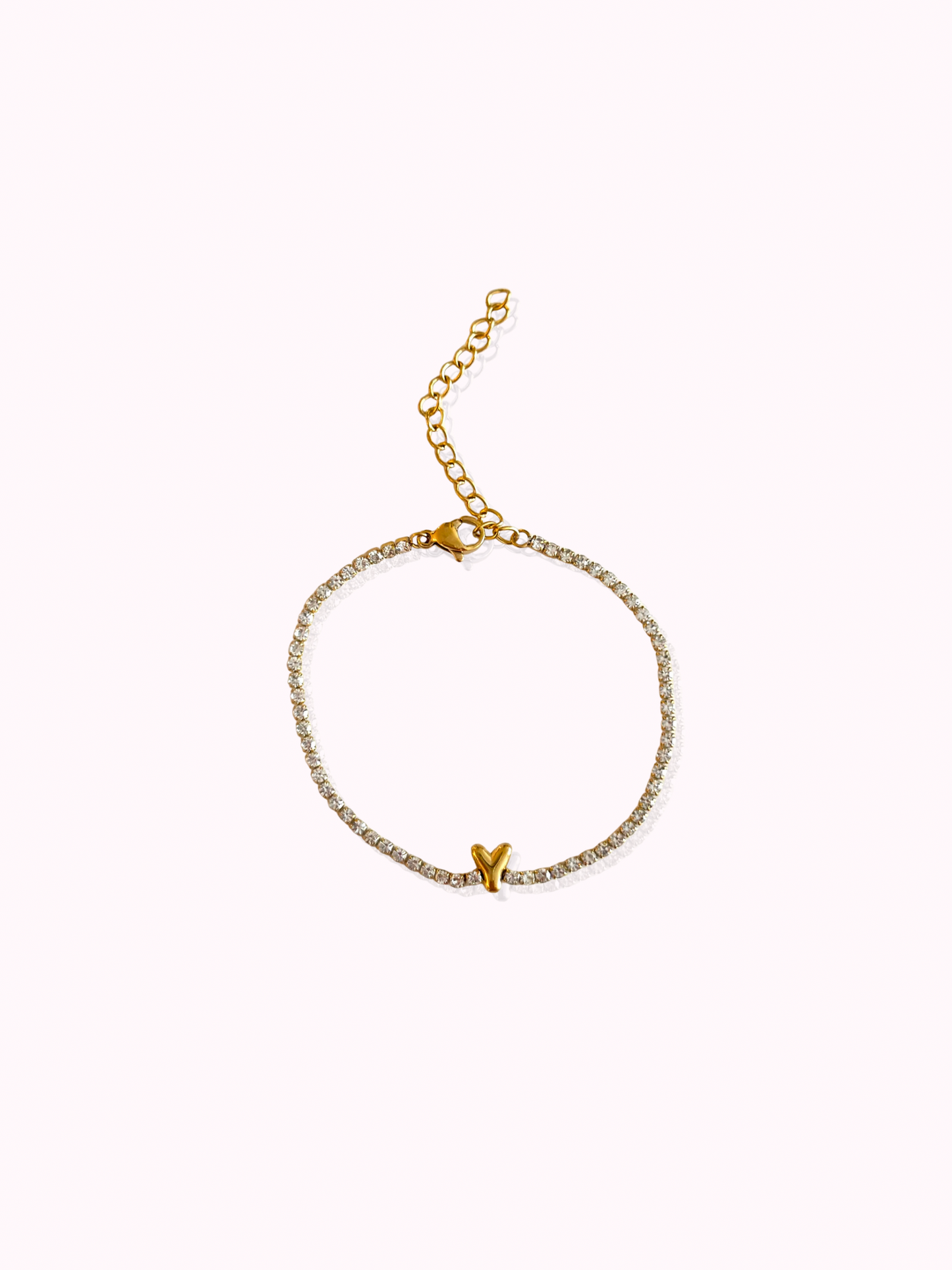 Initial Tennis Bracelet