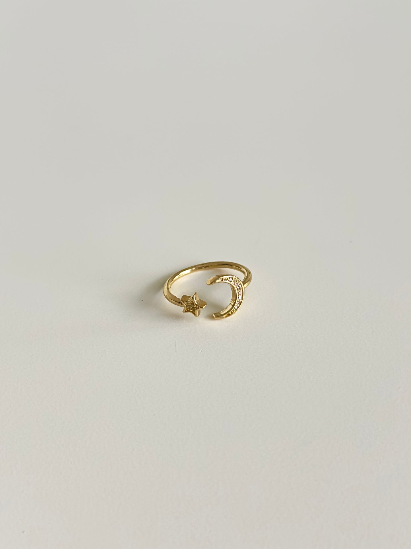 Moon and Star Ring