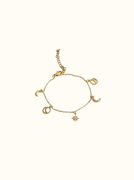Moon and Star Bracelet