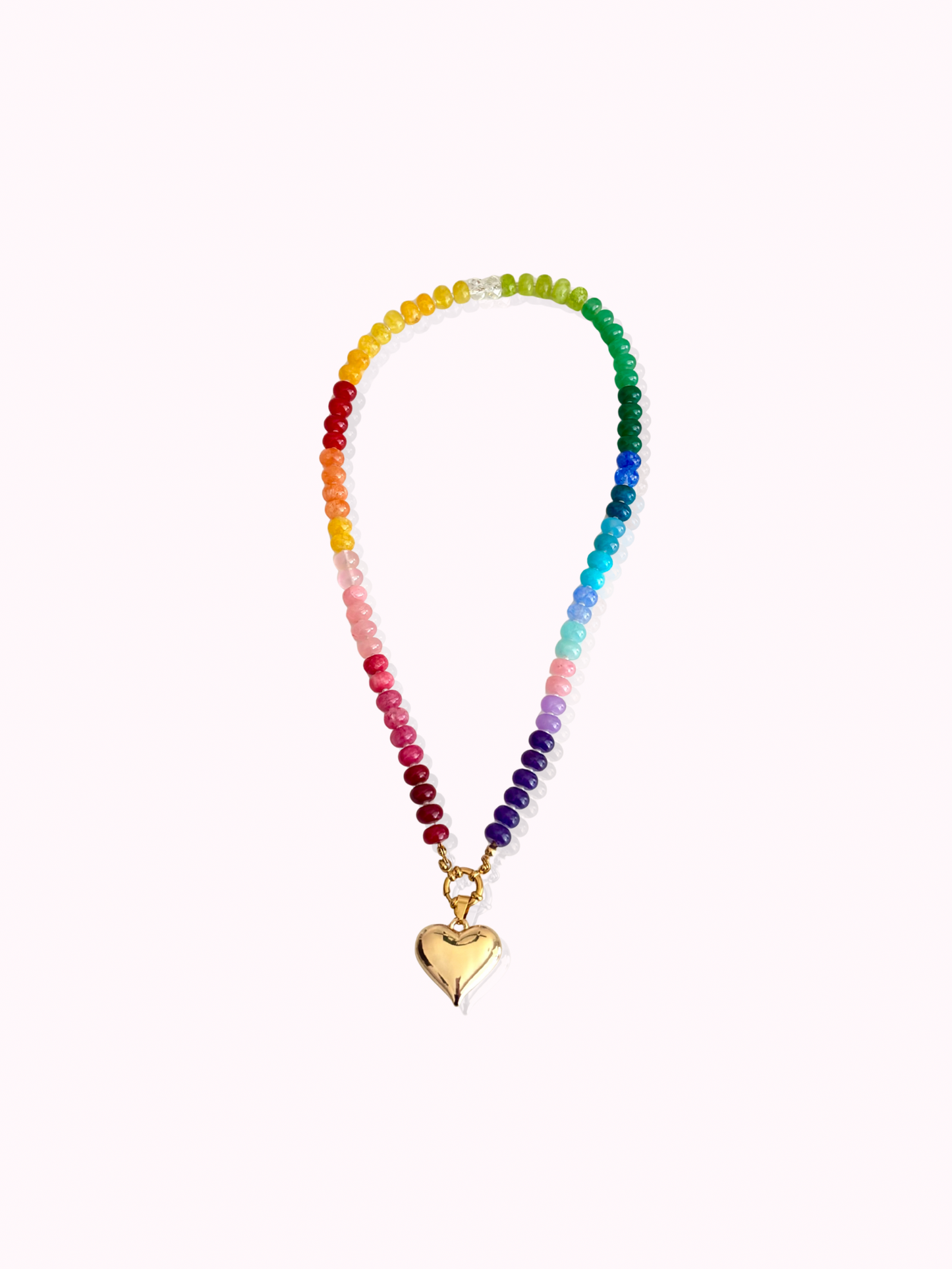 Rainbow Heart Necklace