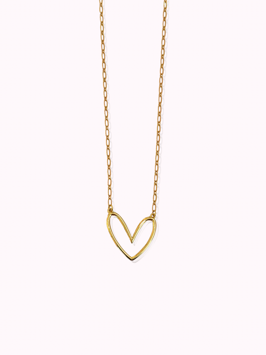 Gold Heart Necklace