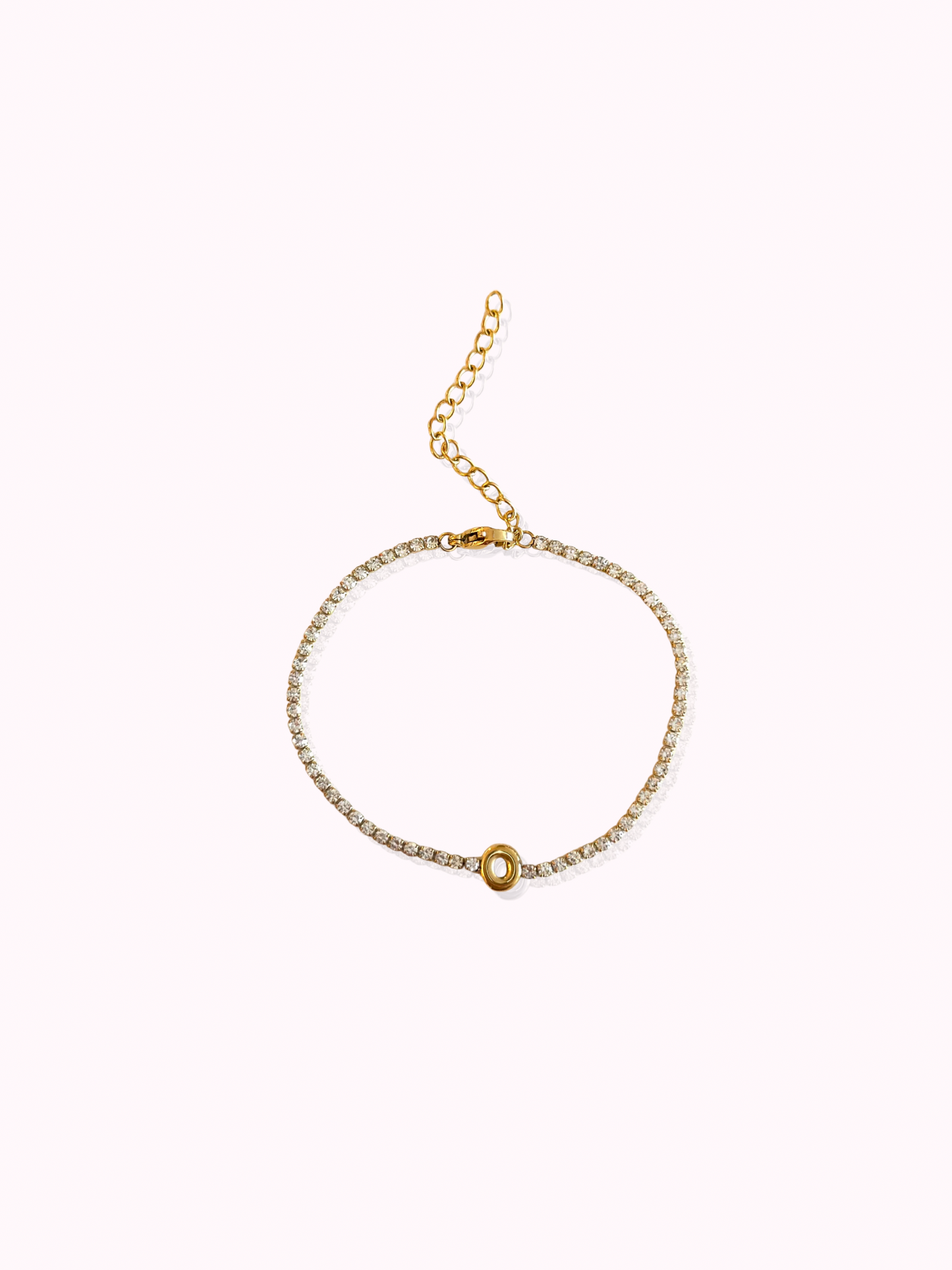 Initial Tennis Bracelet