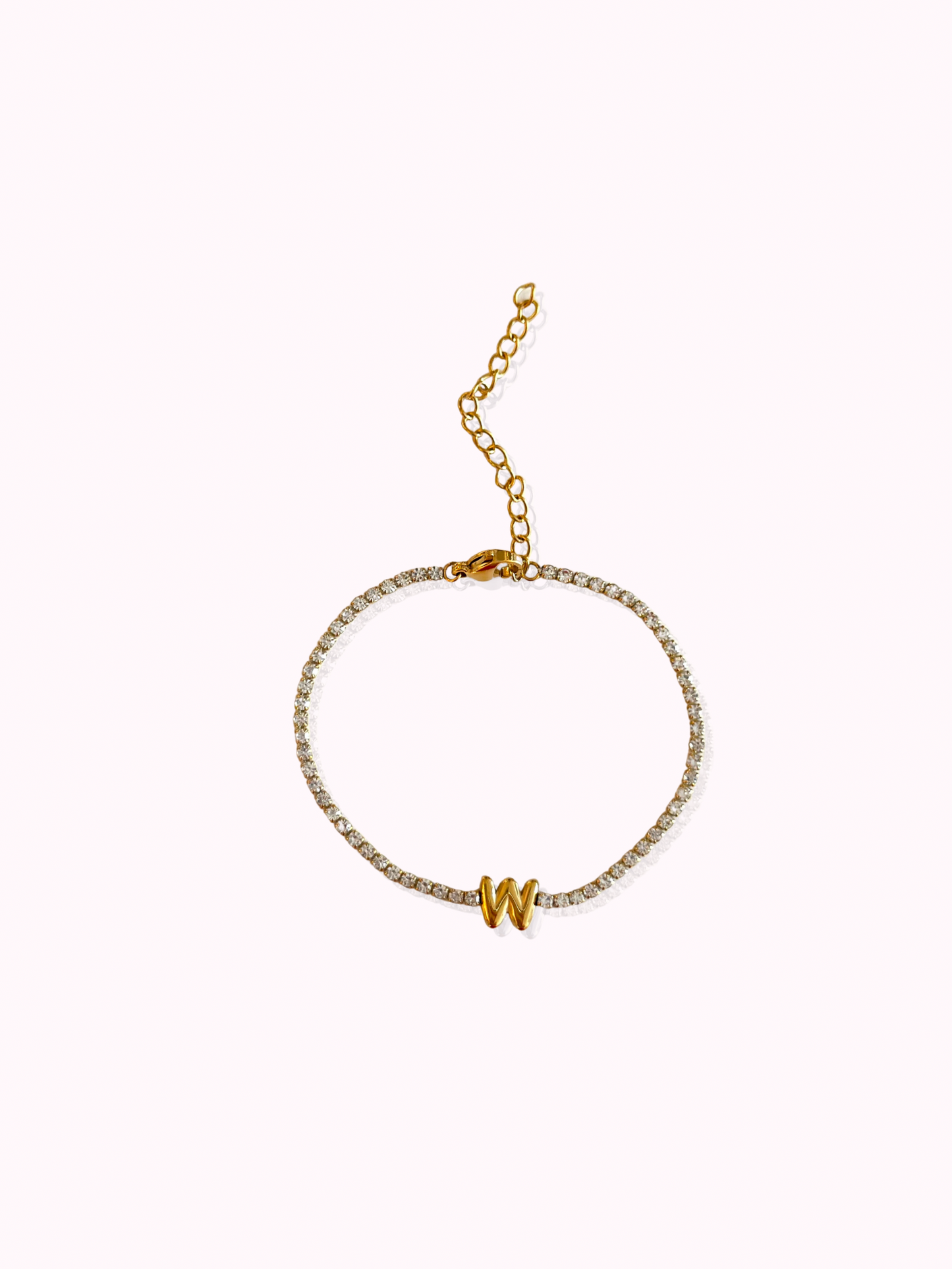 Initial Tennis Bracelet
