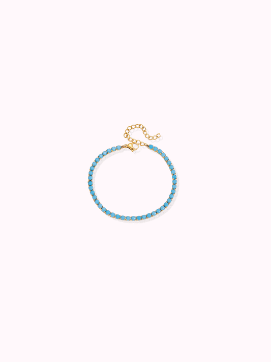 Blue Tennis Bracelet