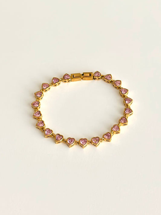 Sparkling Hearts Bracelet