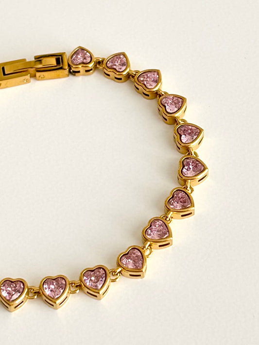 Sparkling Hearts Bracelet