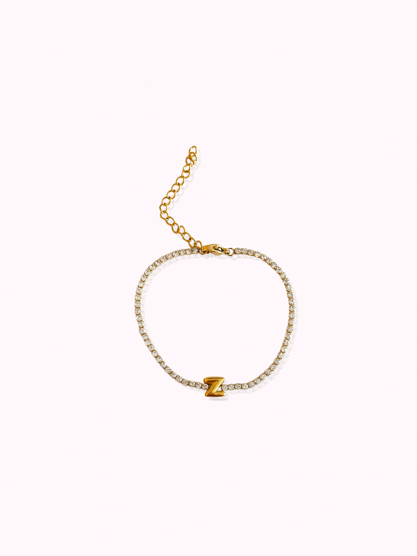 Initial Tennis Bracelet