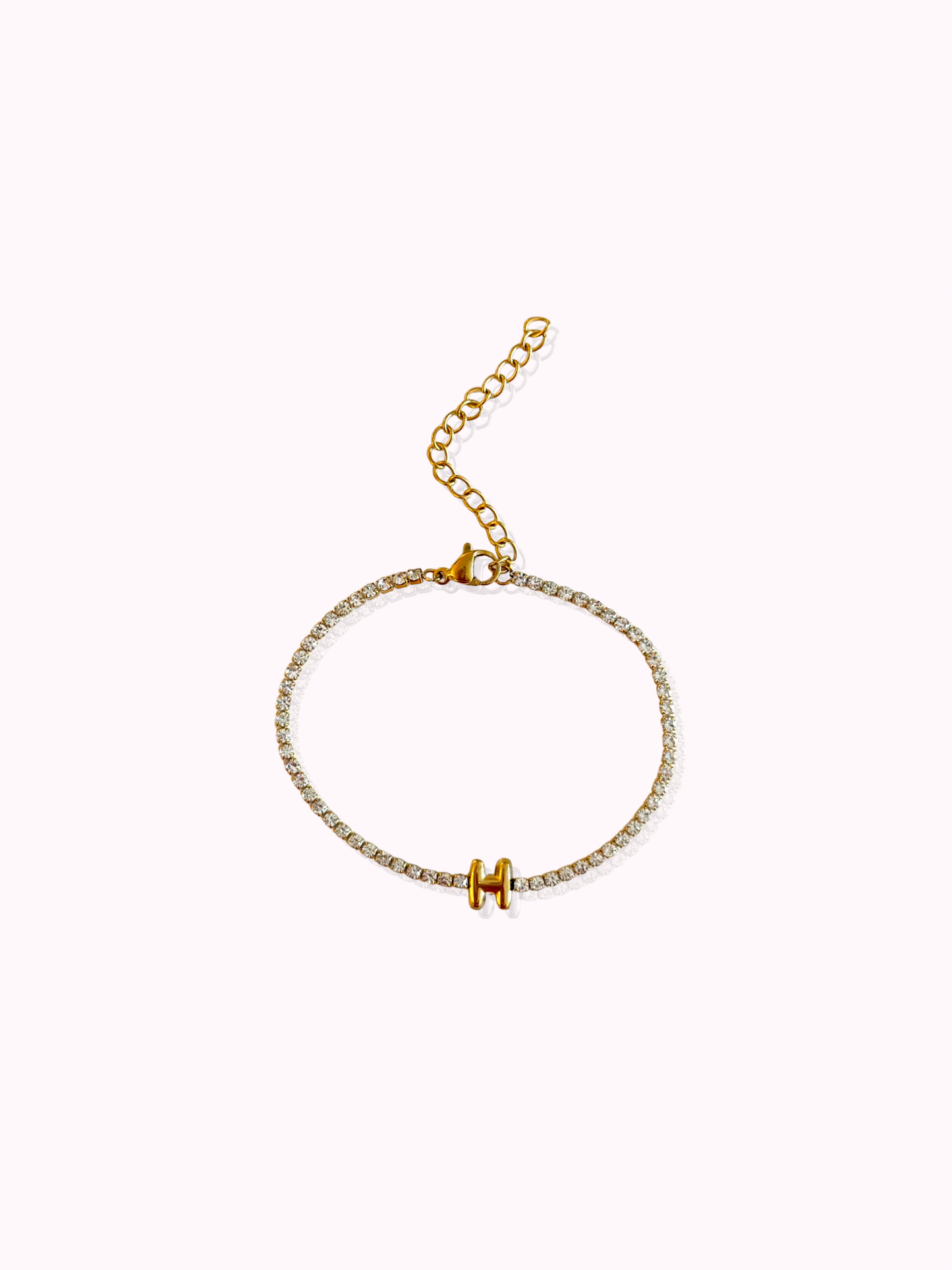 Initial Tennis Bracelet