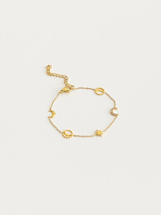 Moon and Star Bracelet