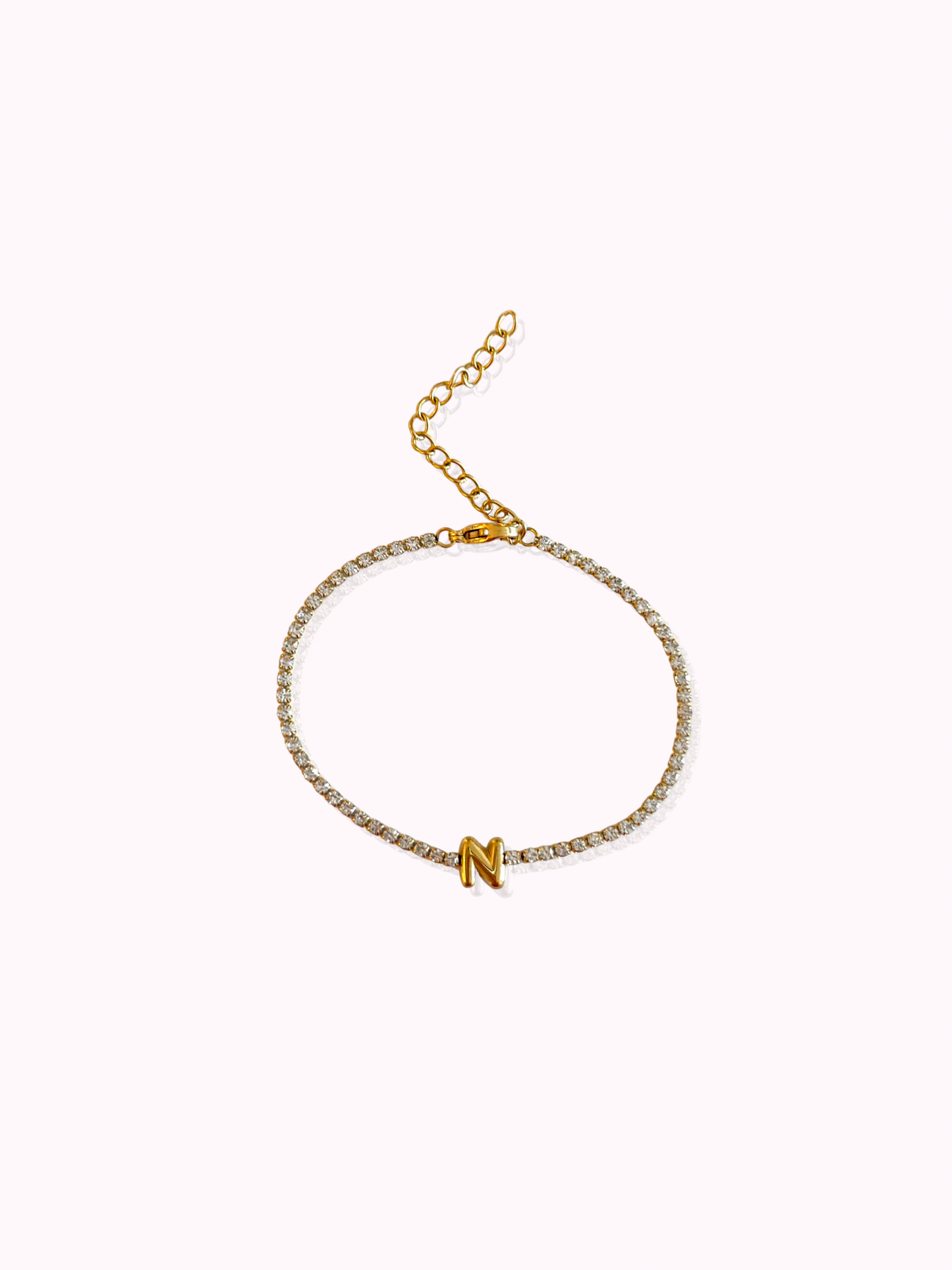 Initial Tennis Bracelet