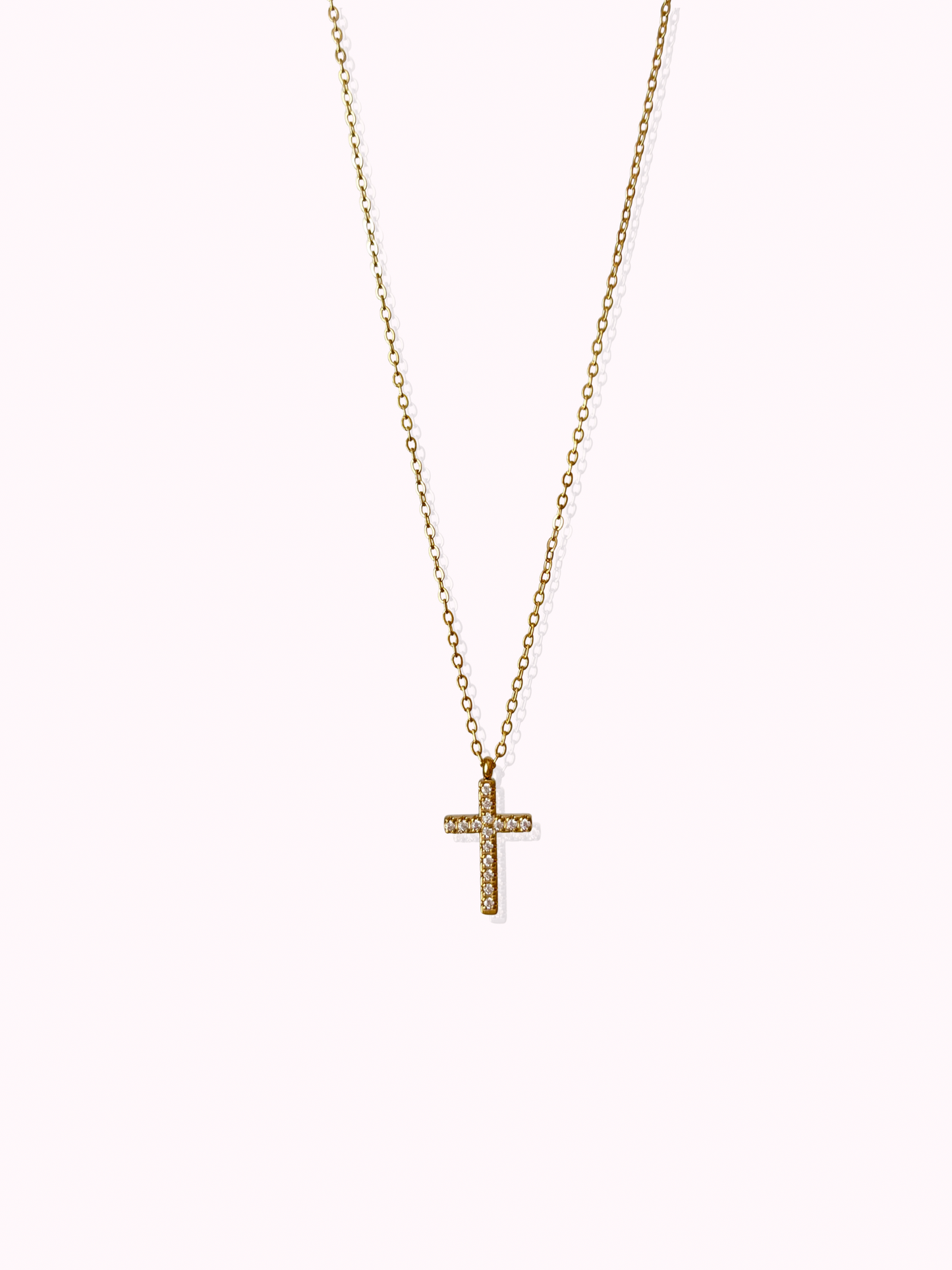 Shiny Mini Cross Necklace