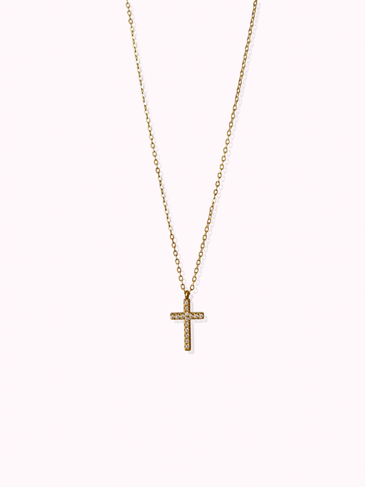 Shiny Mini Cross Necklace