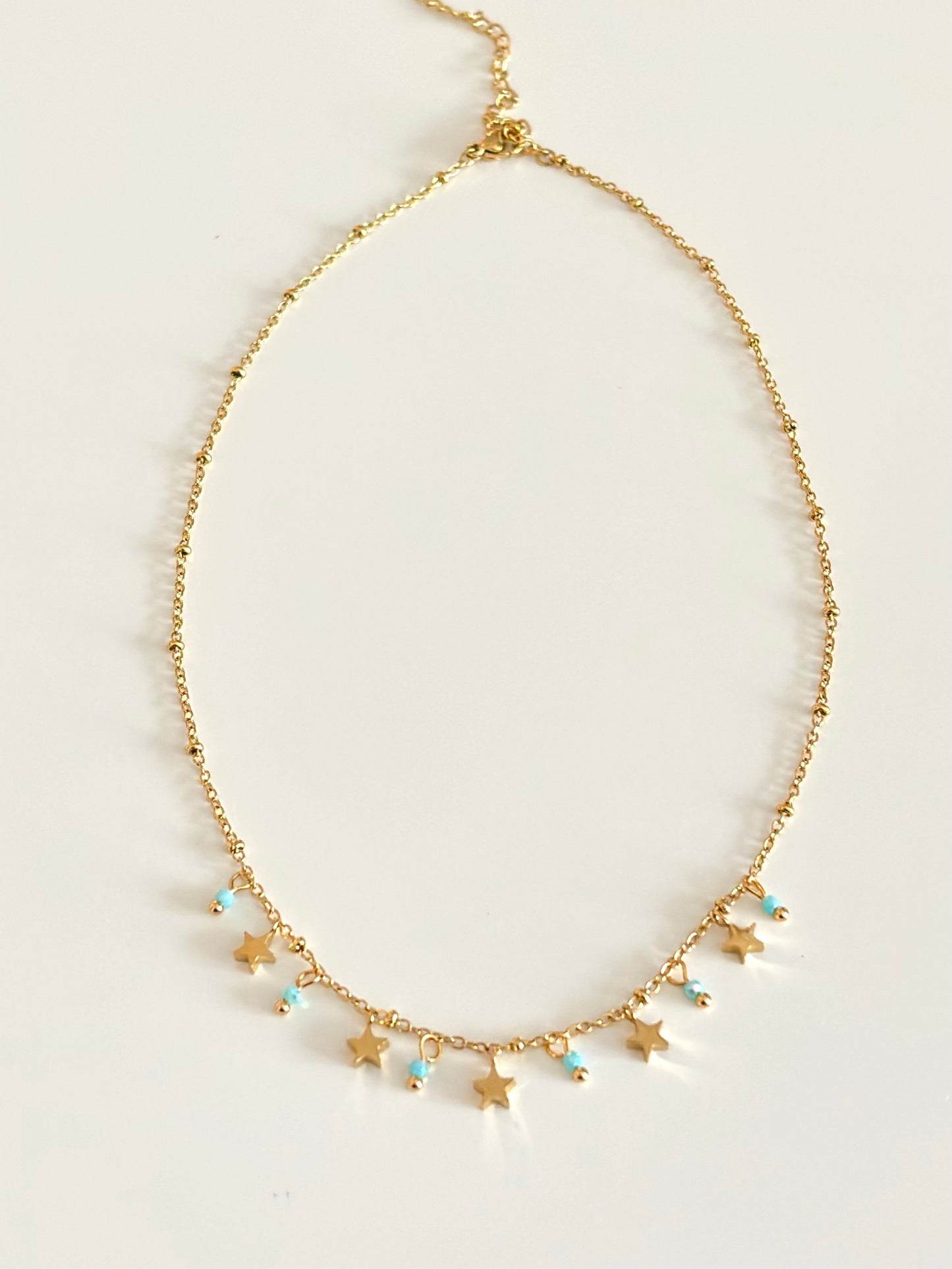 Necklace with Stars and Crystals
