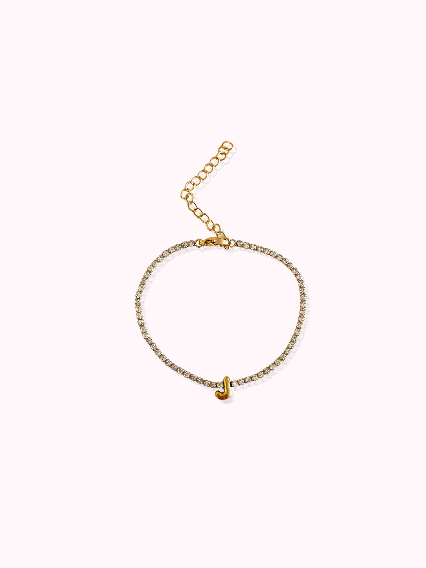 Initial Tennis Bracelet
