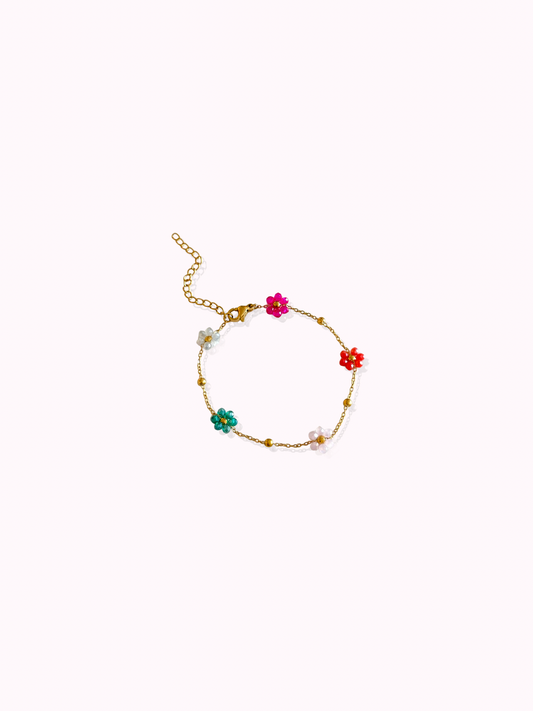 Colorful Flower Bracelet