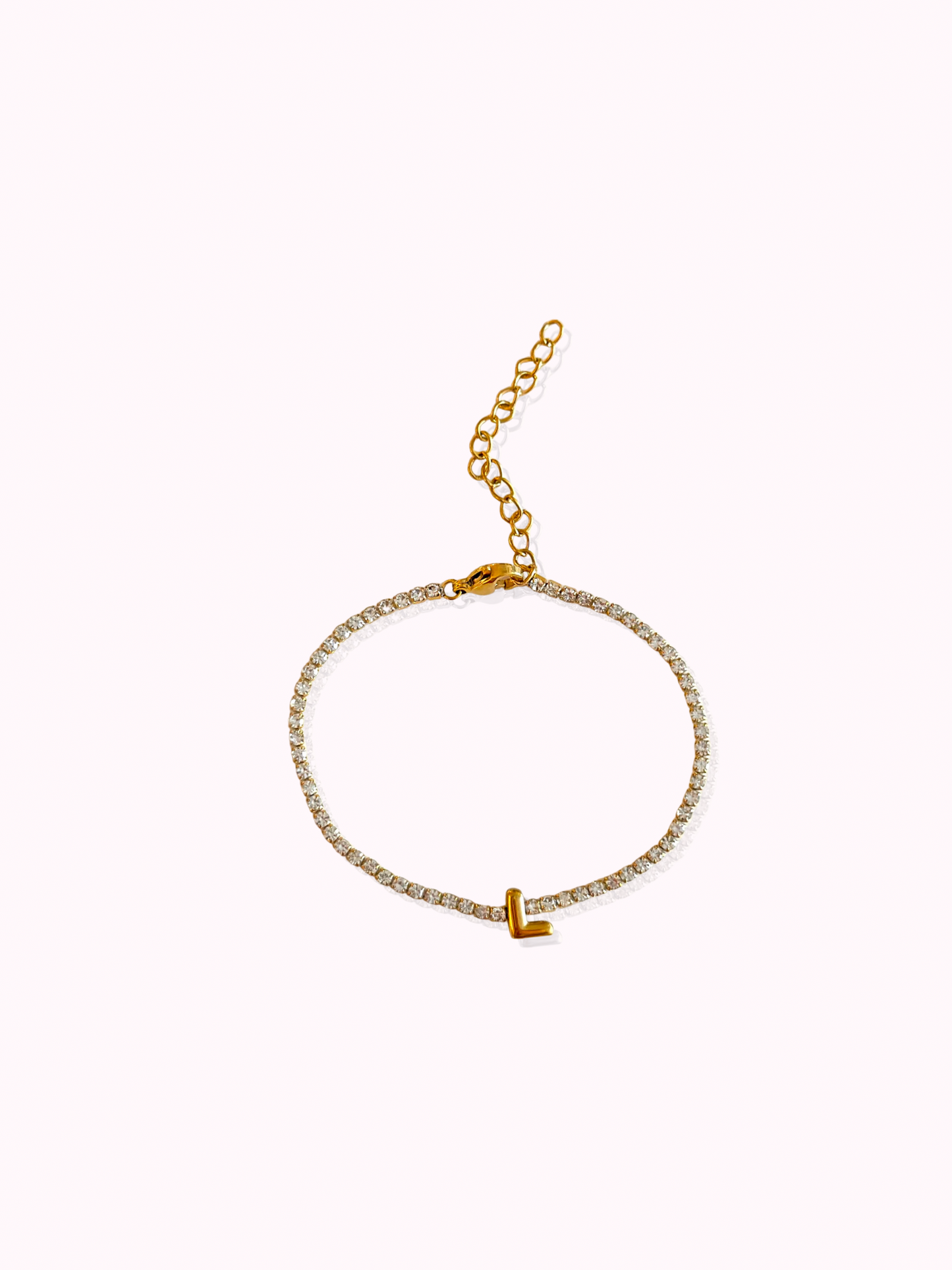 Initial Tennis Bracelet