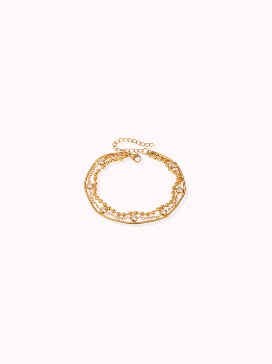 Triple sparkling bracelet