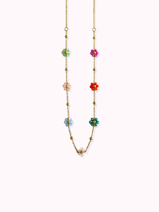Colorful Flower Necklace