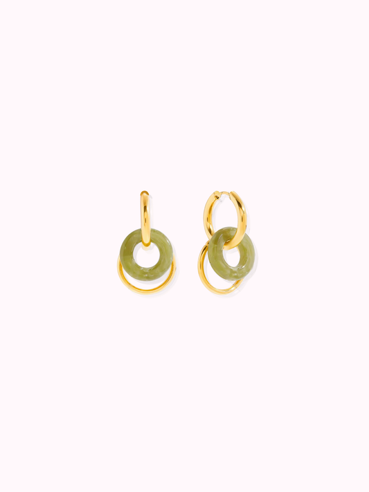 Olive Loop Earrings