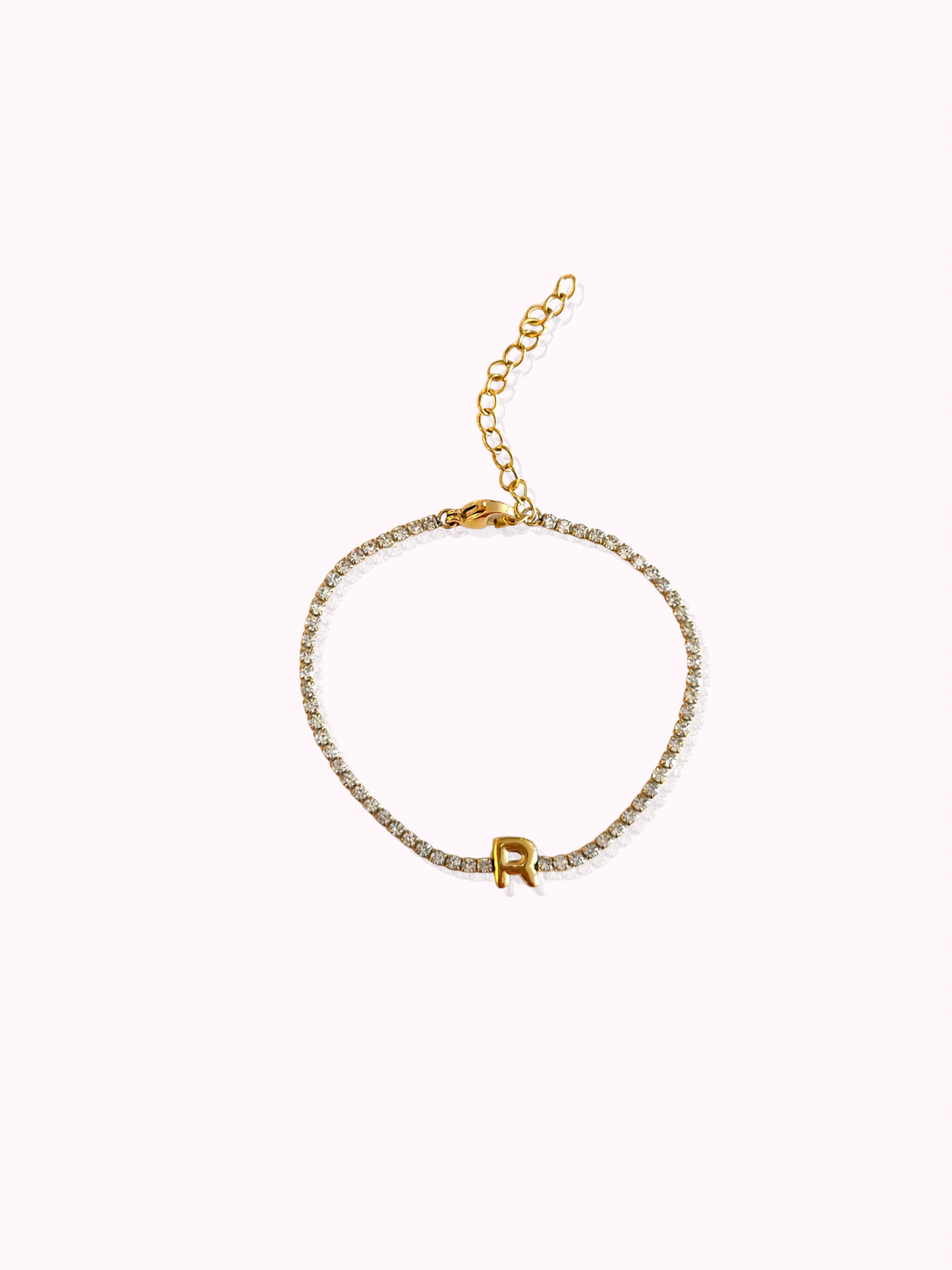 Initial Tennis Bracelet