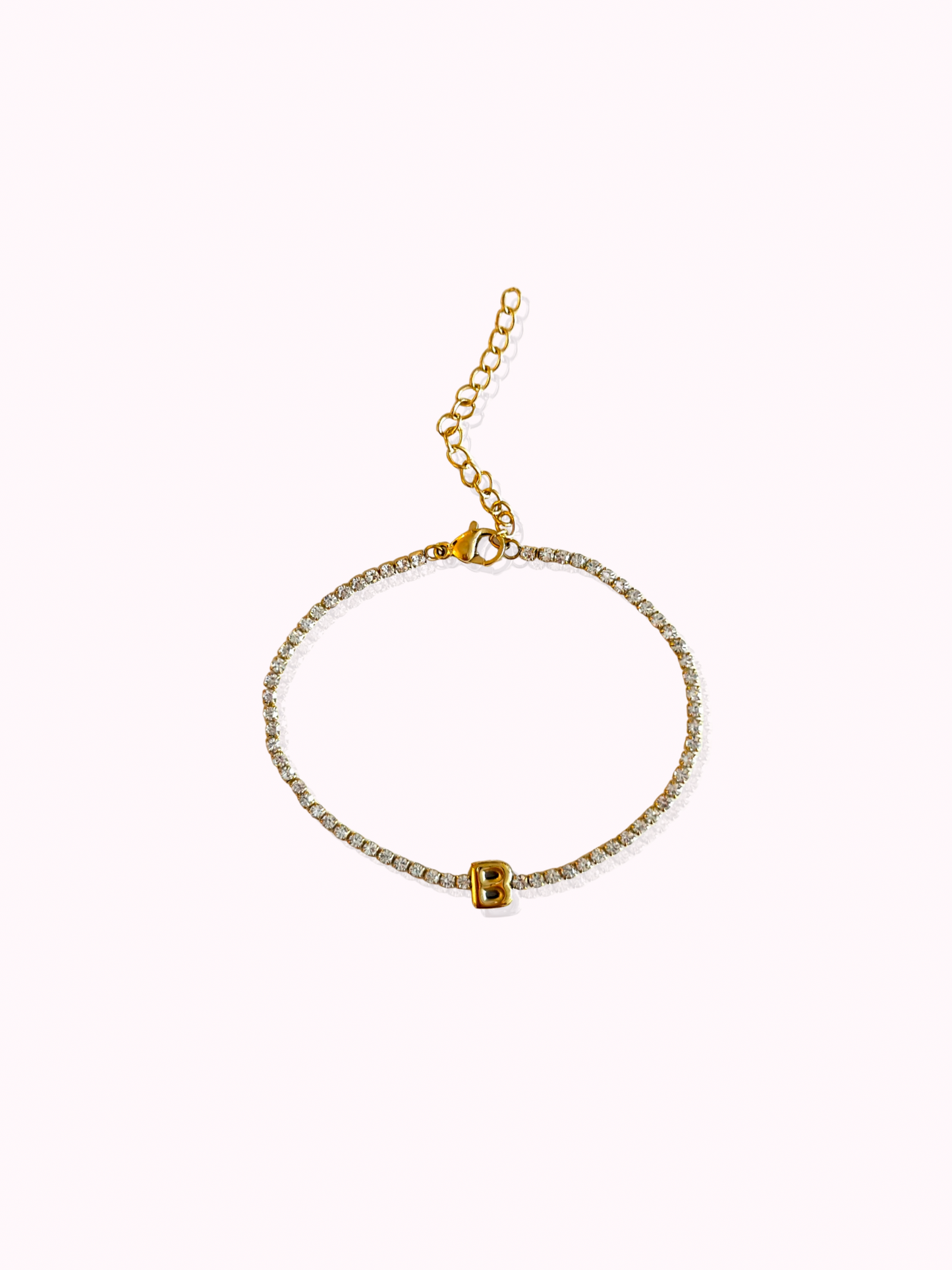 Initial Tennis Bracelet