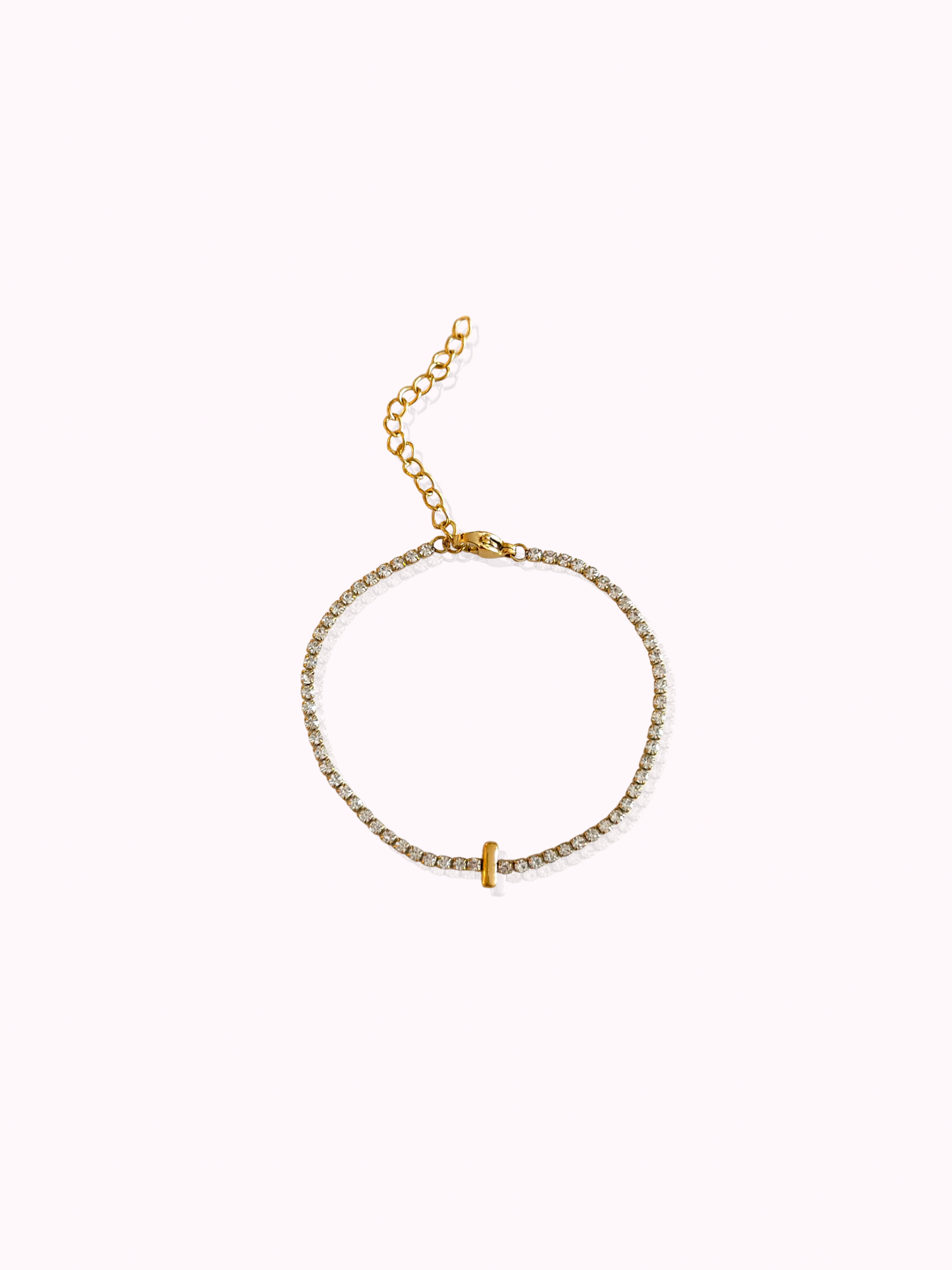 Initial Tennis Bracelet