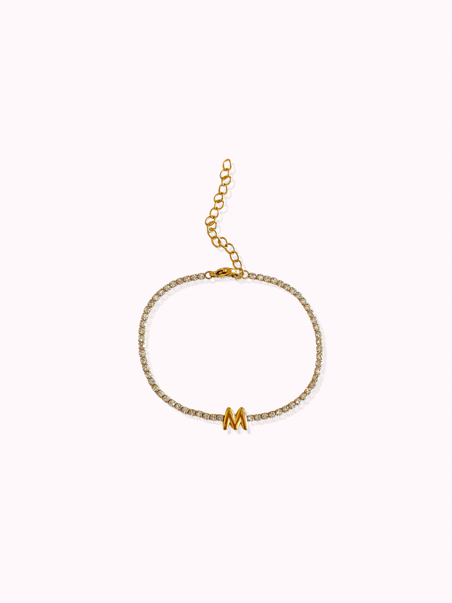 Initial Tennis Bracelet