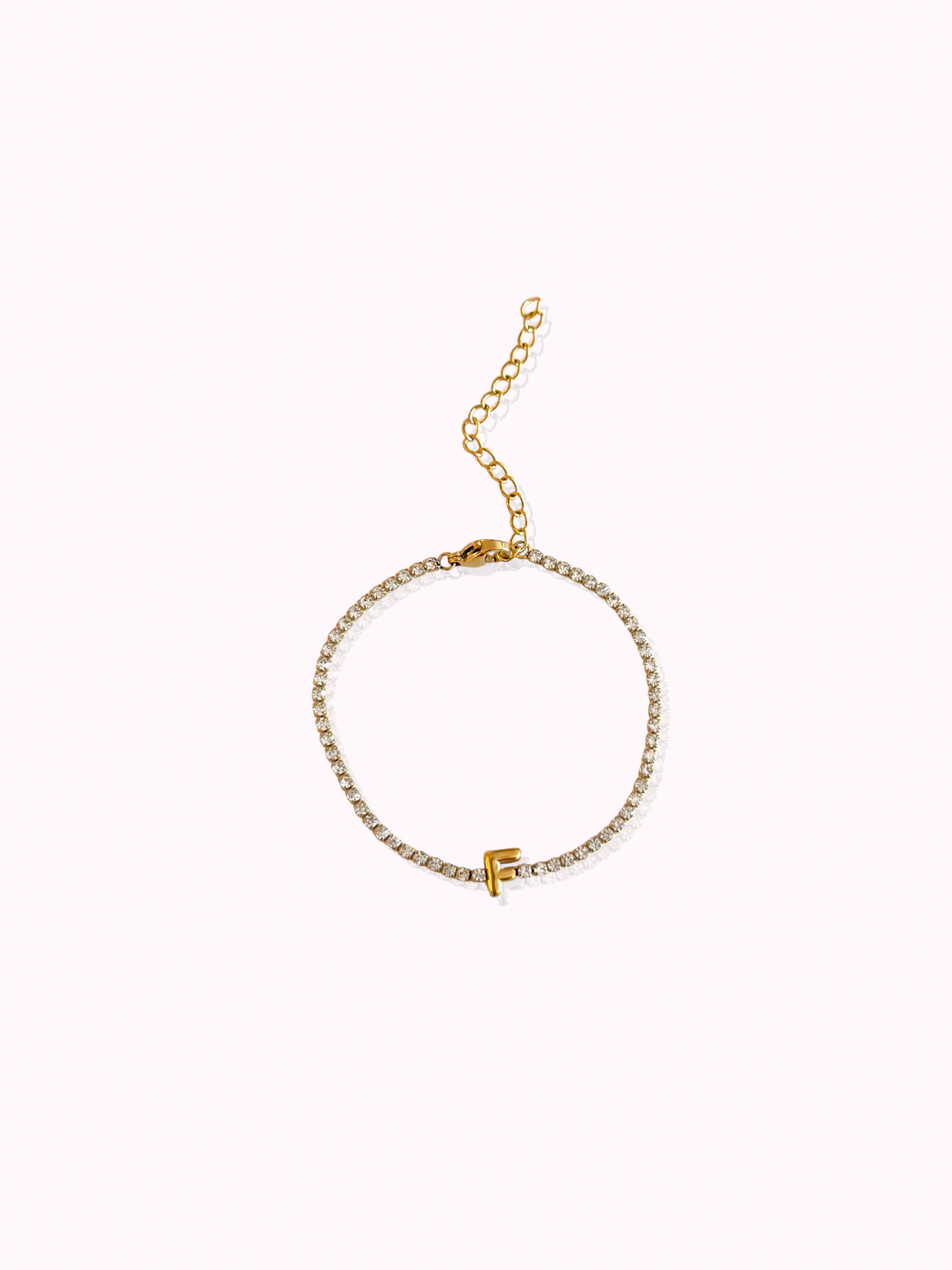 Initial Tennis Bracelet