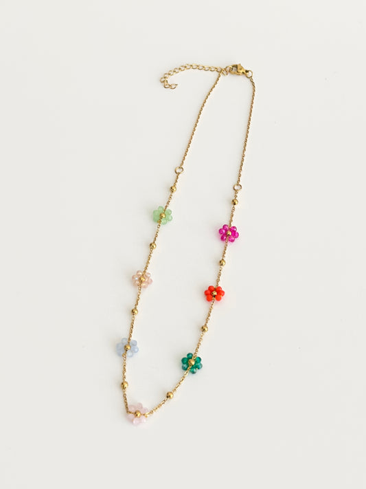 Colorful Flower Necklace
