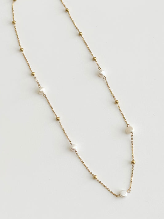 Necklace with Pearls and Beads