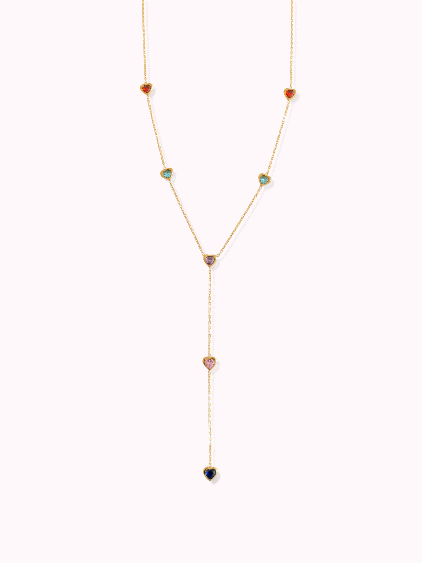 Colorful Love Cascade Necklace
