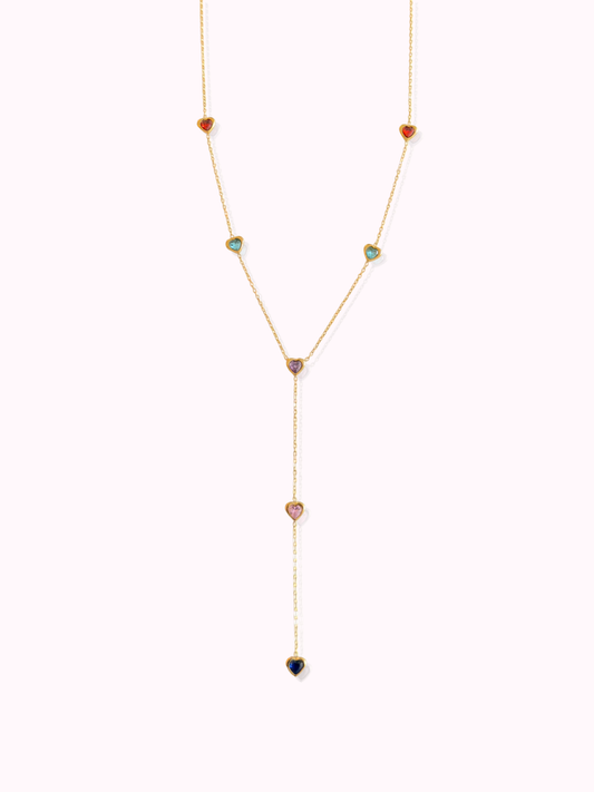 Colorful Love Cascade Necklace