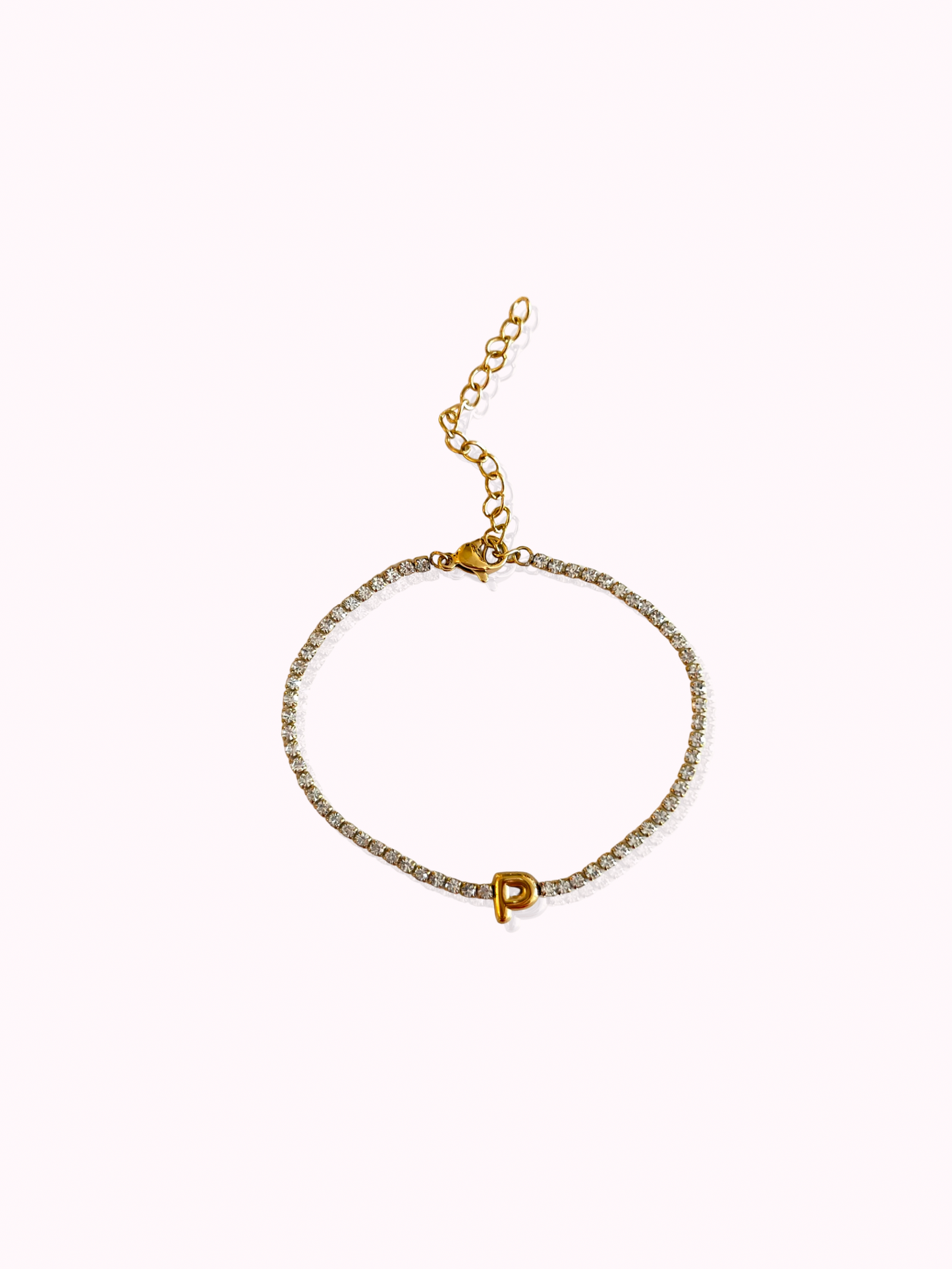 Initial Tennis Bracelet