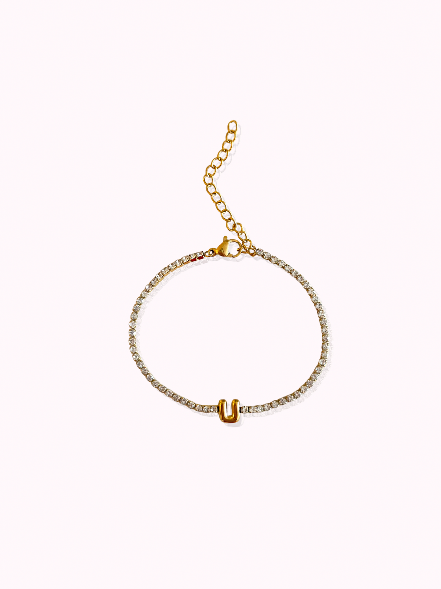 Initial Tennis Bracelet