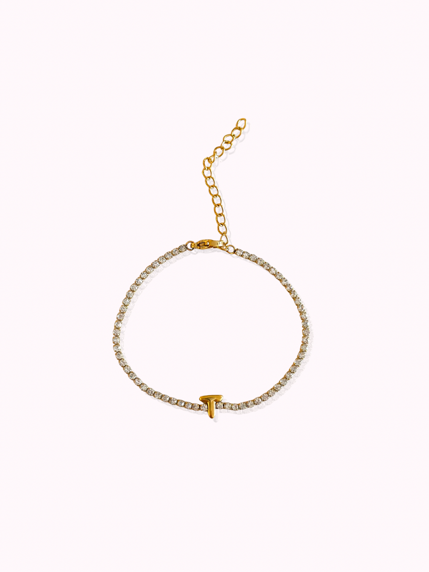 Initial Tennis Bracelet