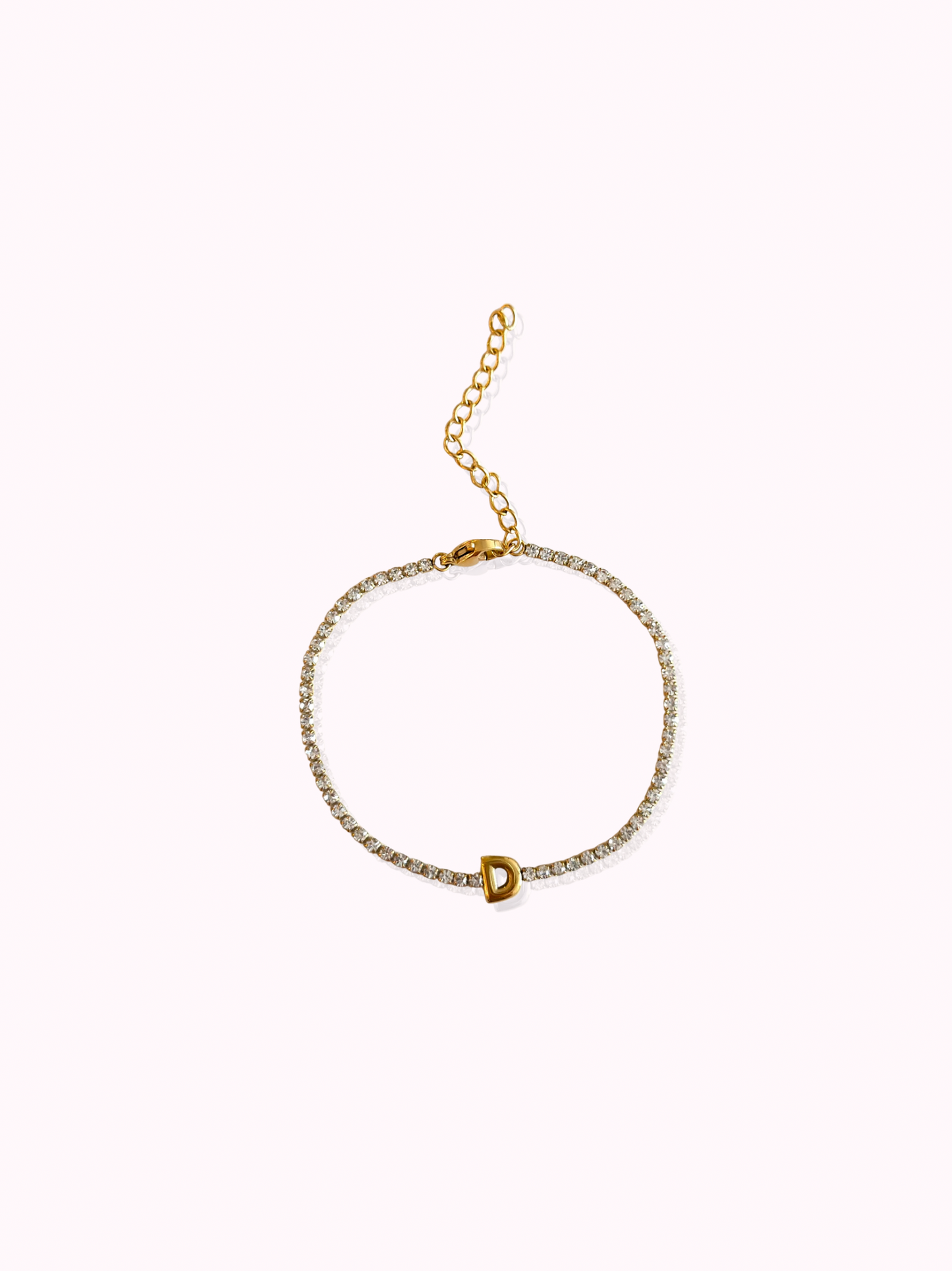 Initial Tennis Bracelet