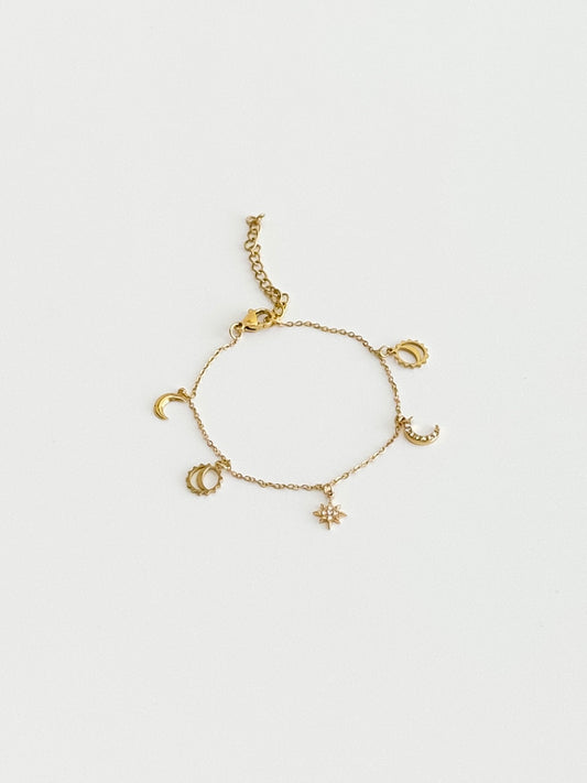Moon and Star Bracelet