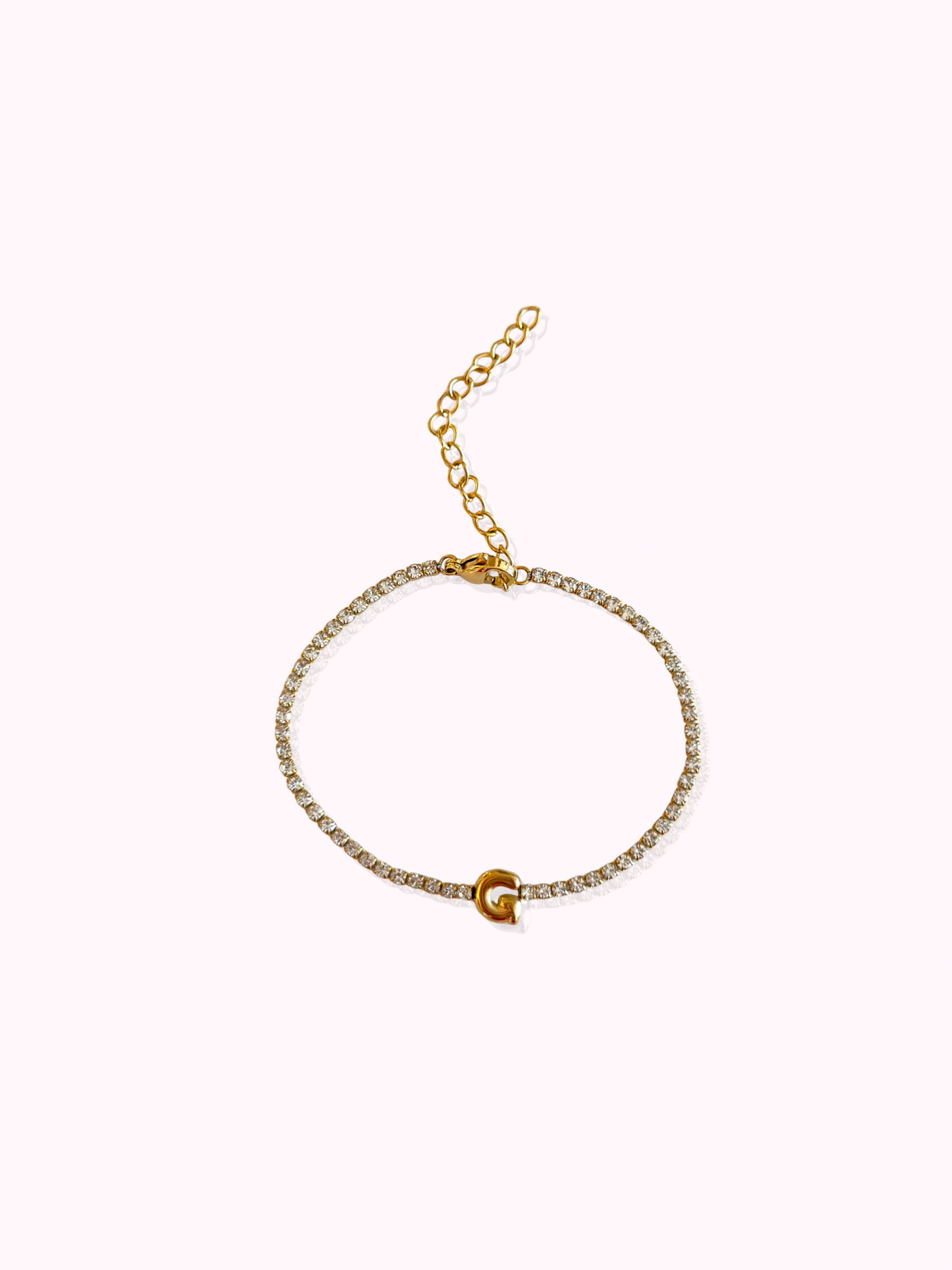 Initial Tennis Bracelet