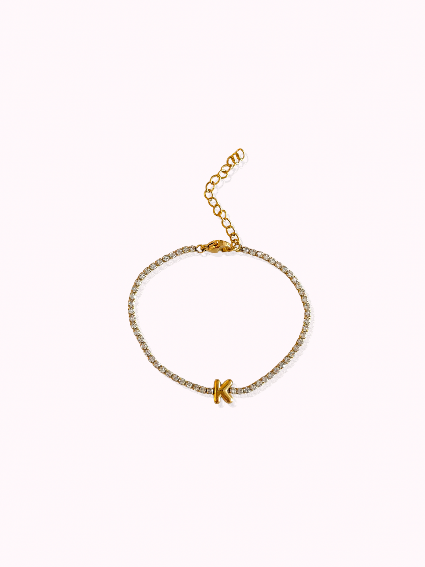 Initial Tennis Bracelet
