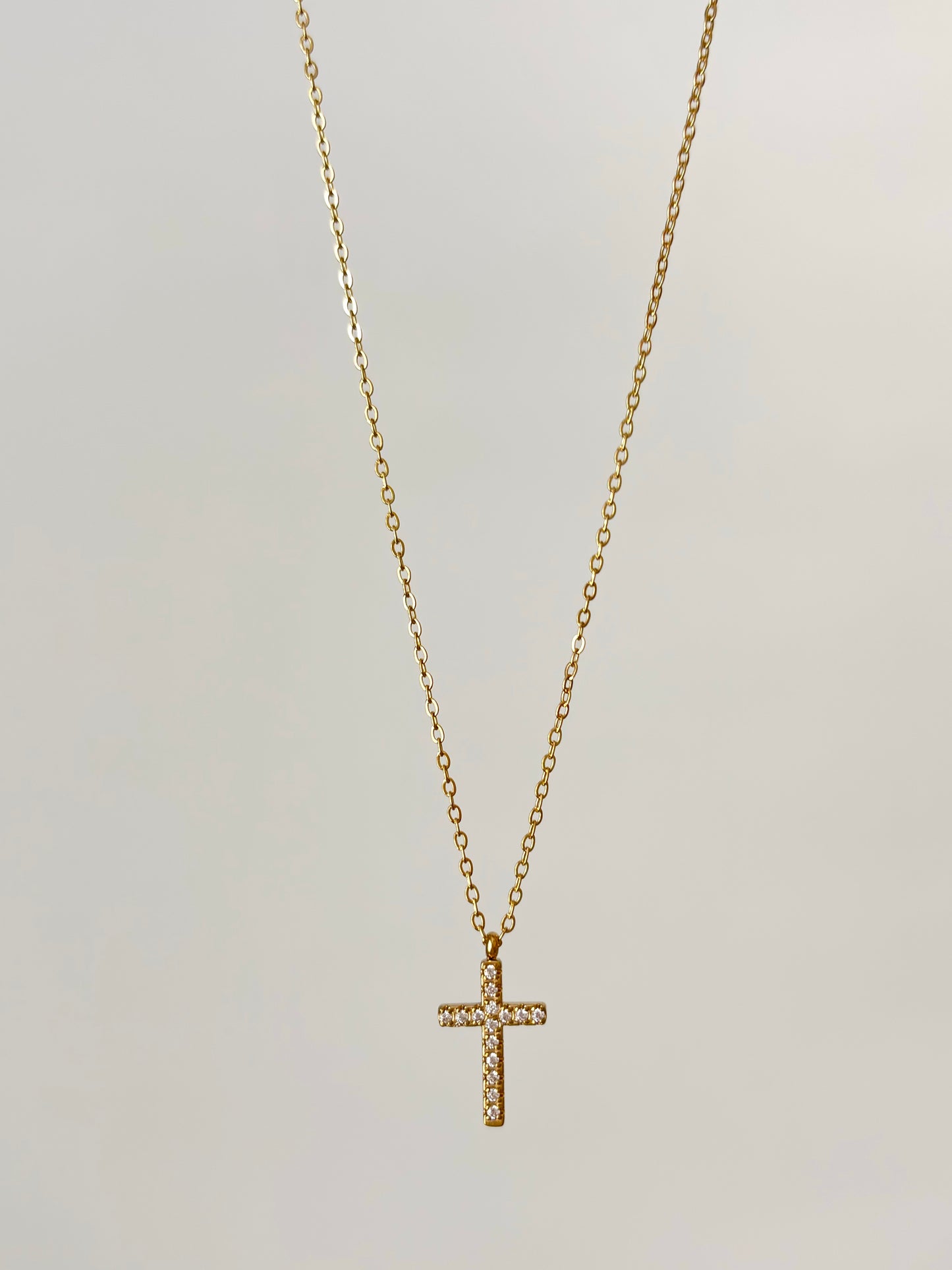 Shiny Mini Cross Necklace