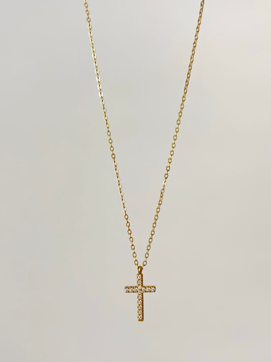 Shiny Mini Cross Necklace