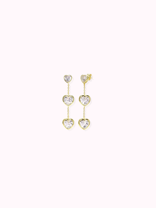 Sparkling Heart Earrings