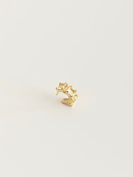 Green Crystal Earcuff
