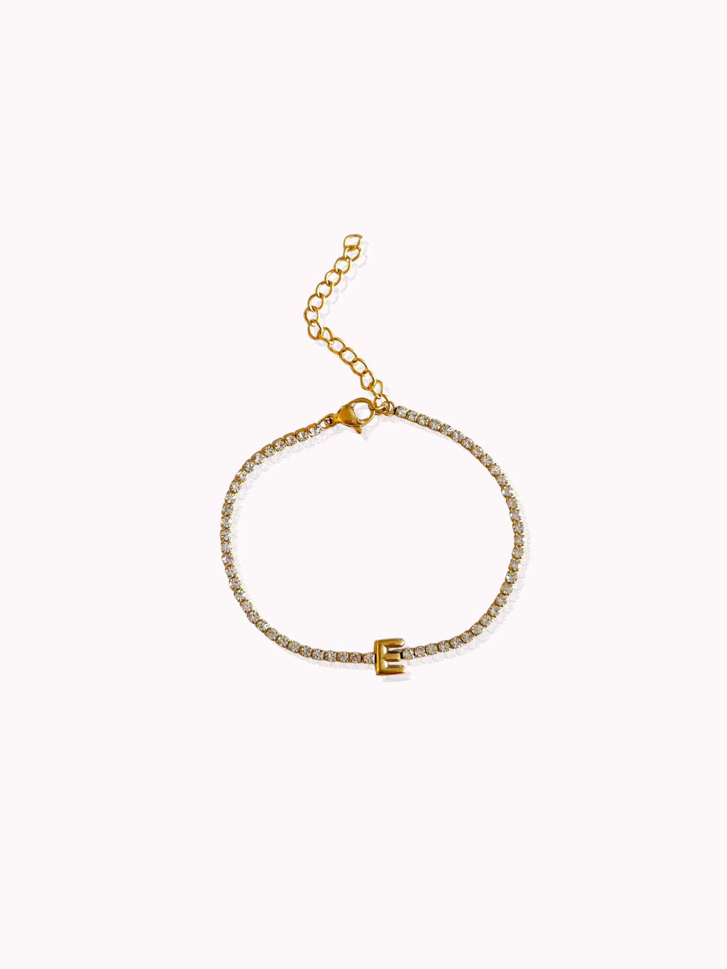 Initial Tennis Bracelet