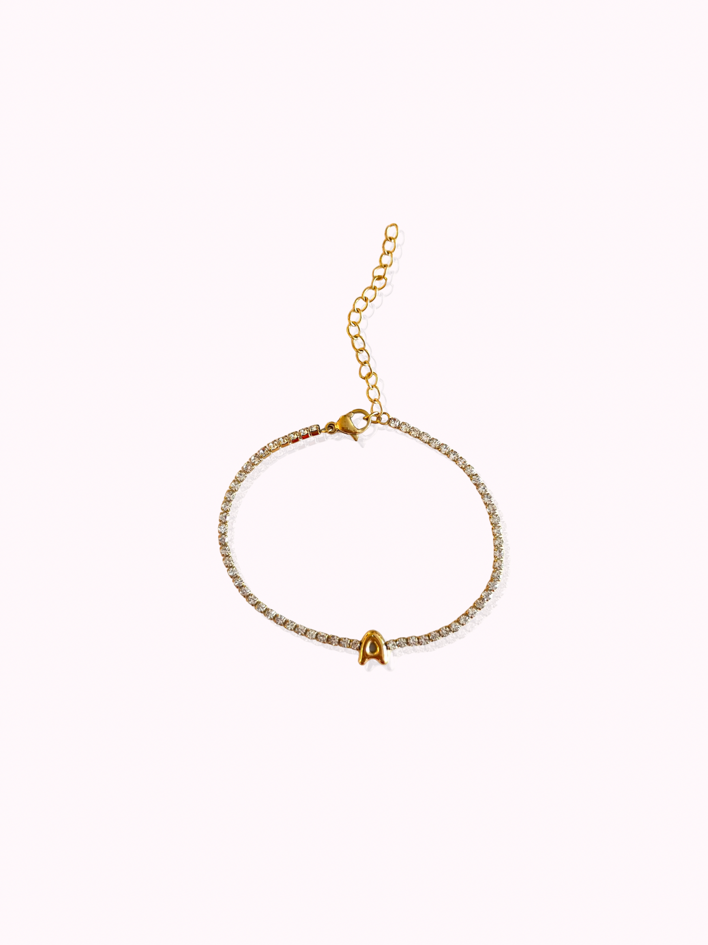 Initial Tennis Bracelet