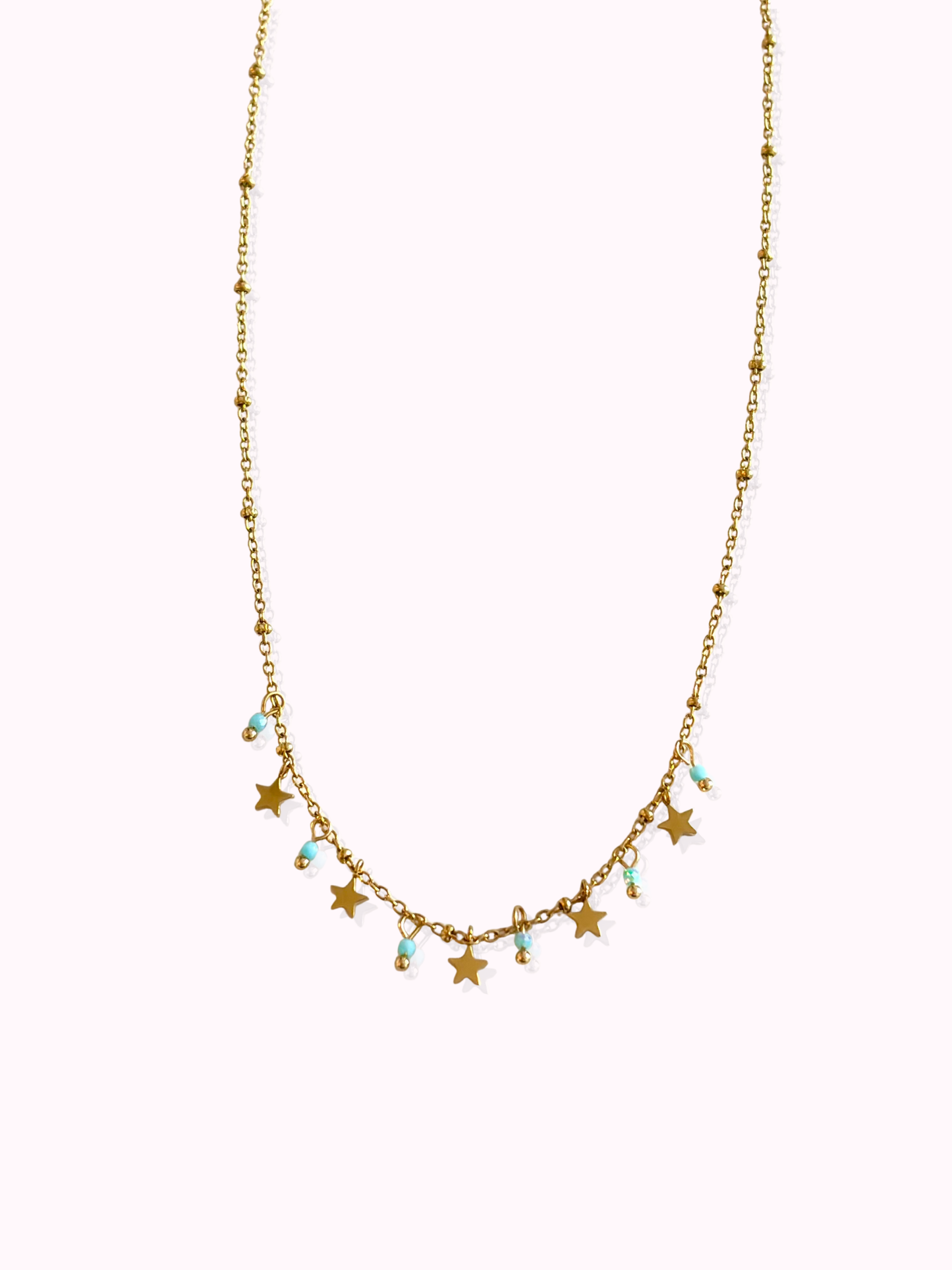 Necklace with Stars and Crystals
