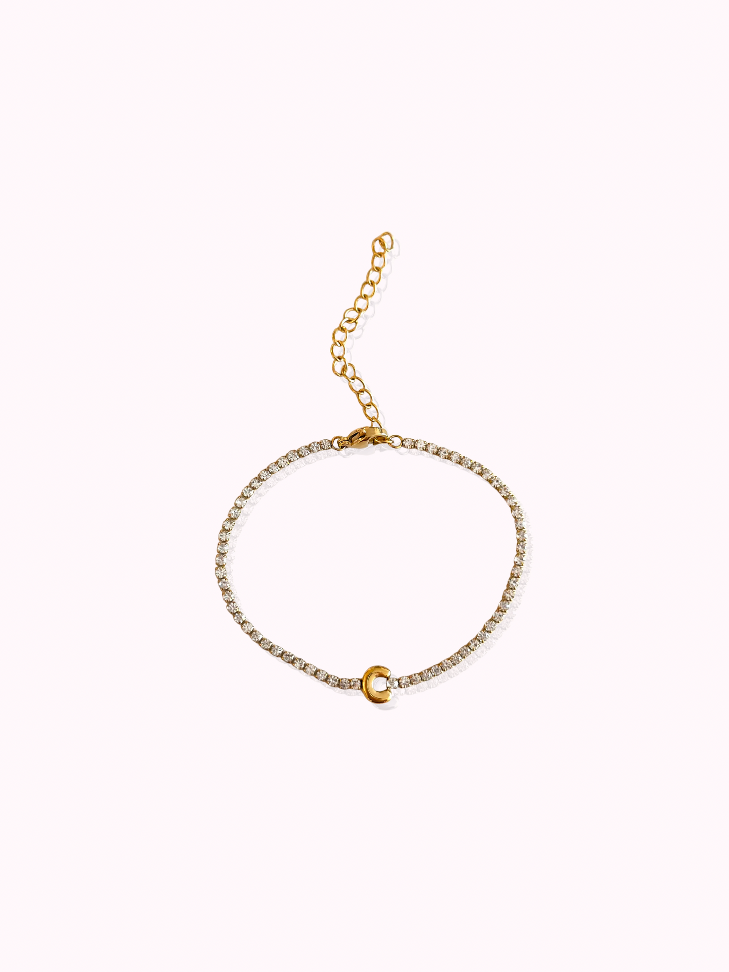 Initial Tennis Bracelet