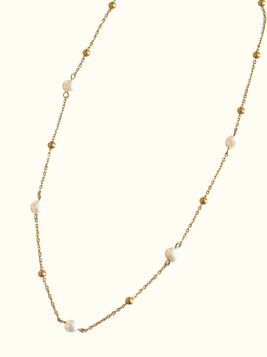 Necklace with Pearls and Beads